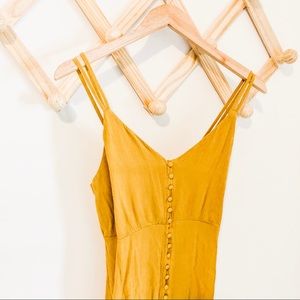 BUTTON FRONT MIDI DRESS